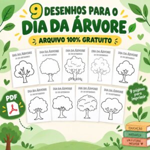 🌳 9 Desenhos para o Dia da Árvore 🌳